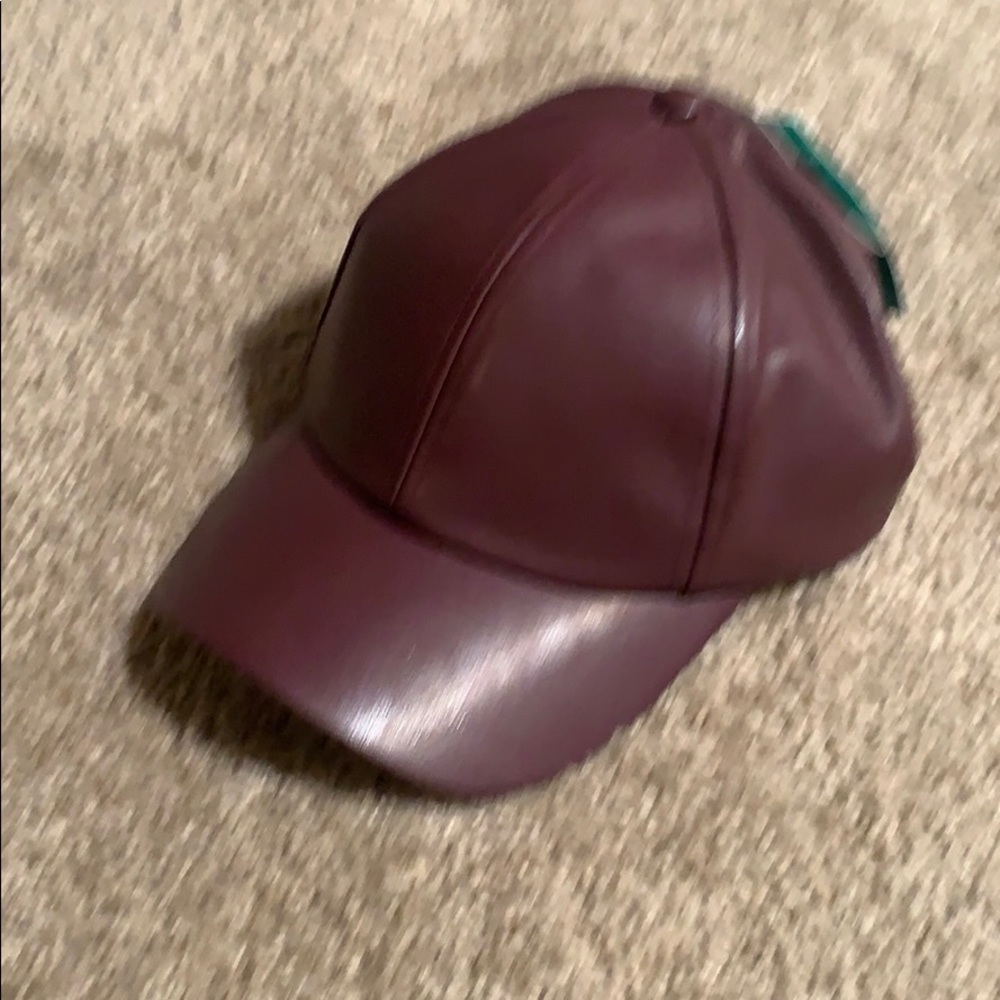 H&M Leather baseball cap